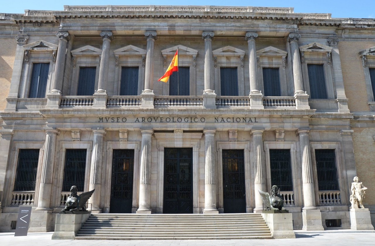 View of the National Archaeological Museum of Spain from the outside