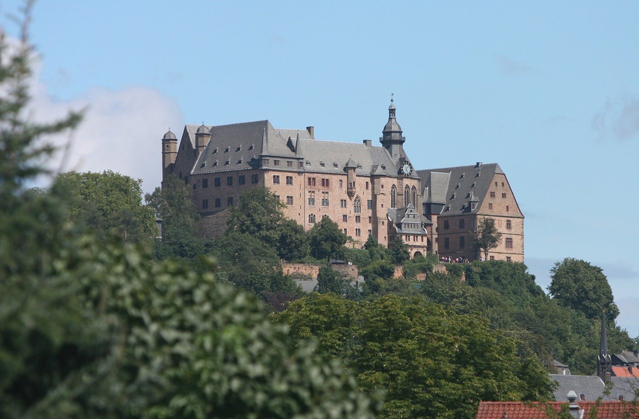 View of Marburg Castle from the city