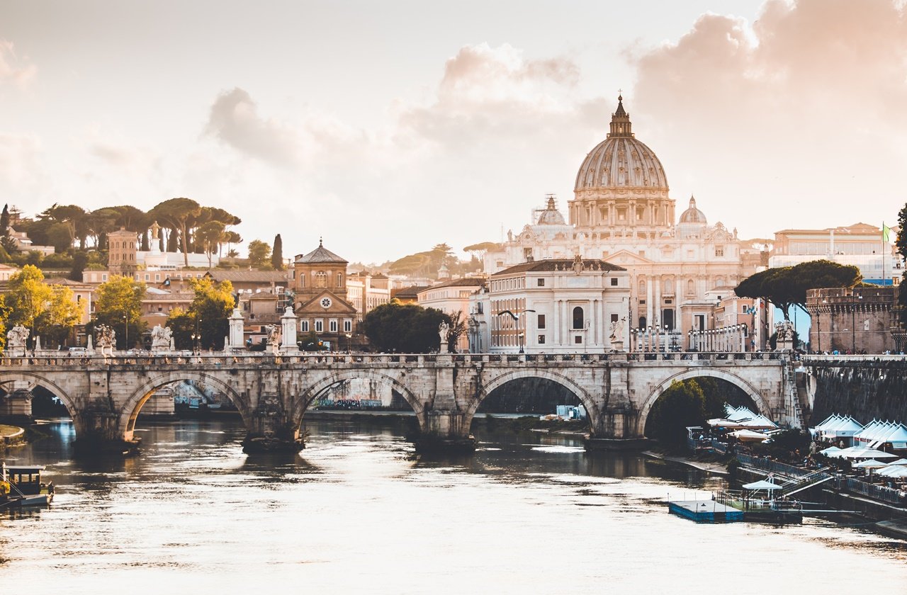 View of Vatican City from the Tiber River