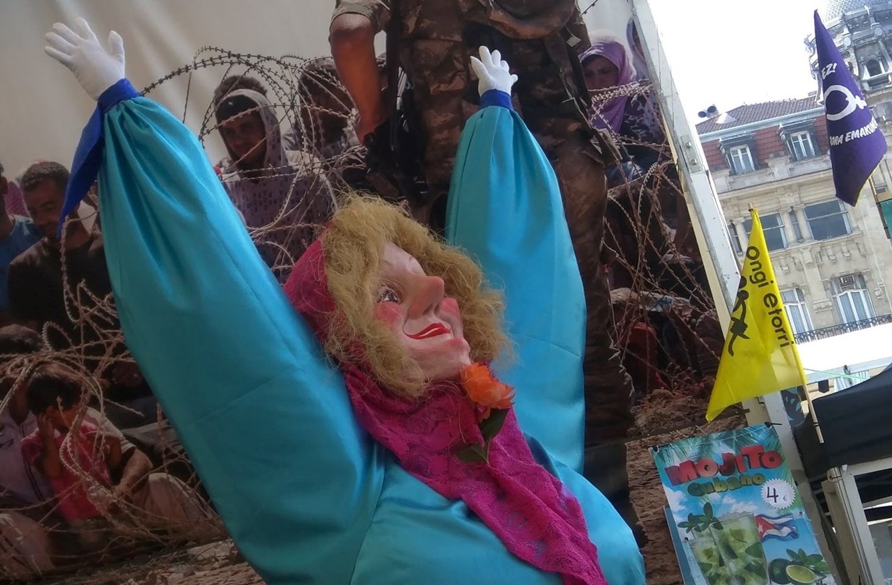 Semana Grande Marijaia, the official mascot of the Semana Grande in Bilbao