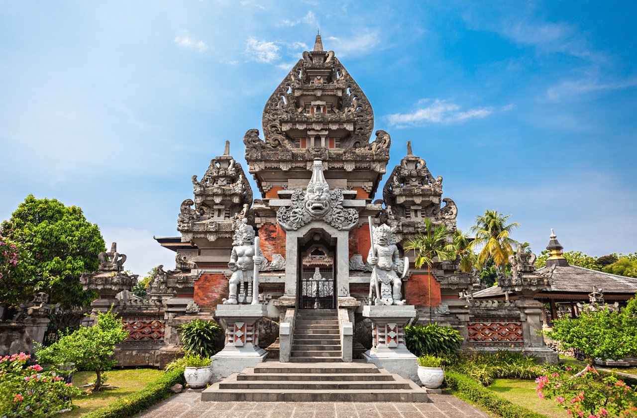 Taman Mini Indonesia Replica temple at Taman Mini Indonesia