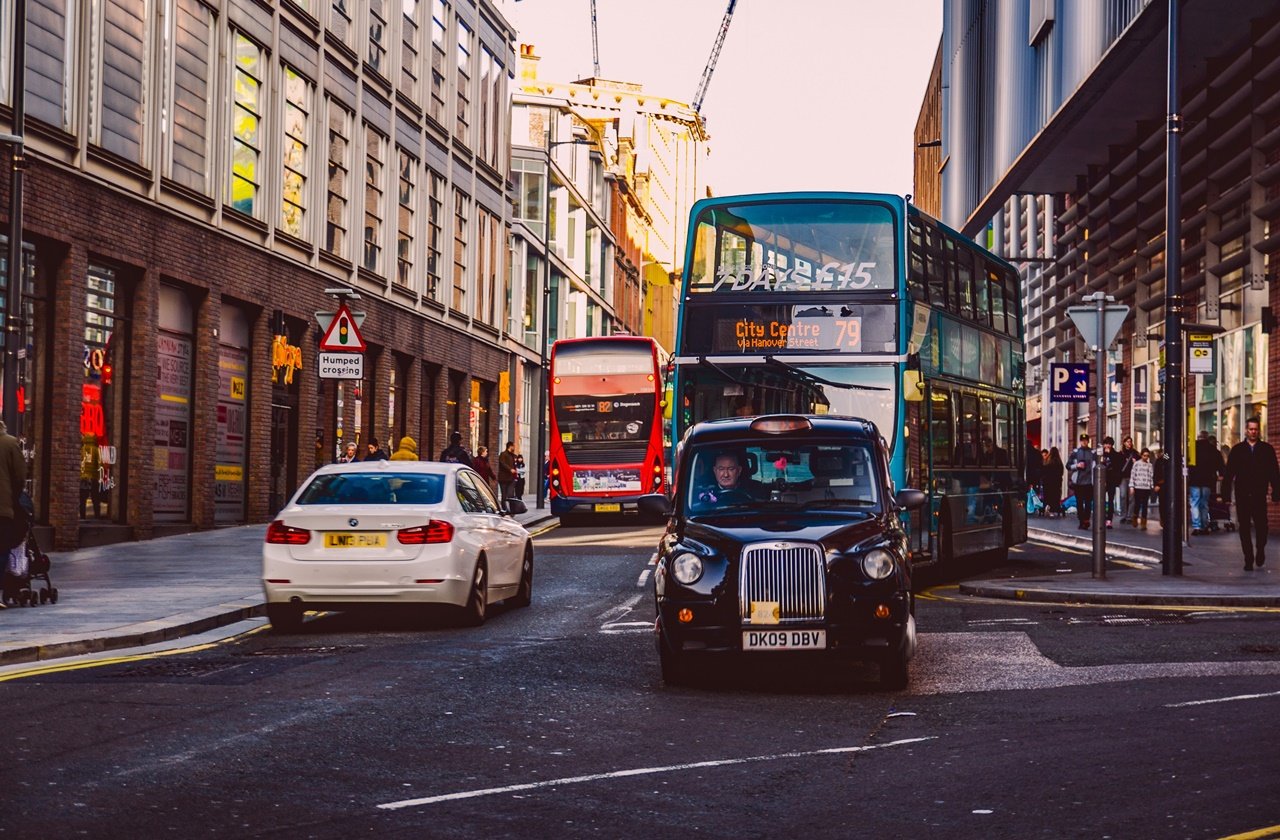 Busy streets of Liverpool during daytime