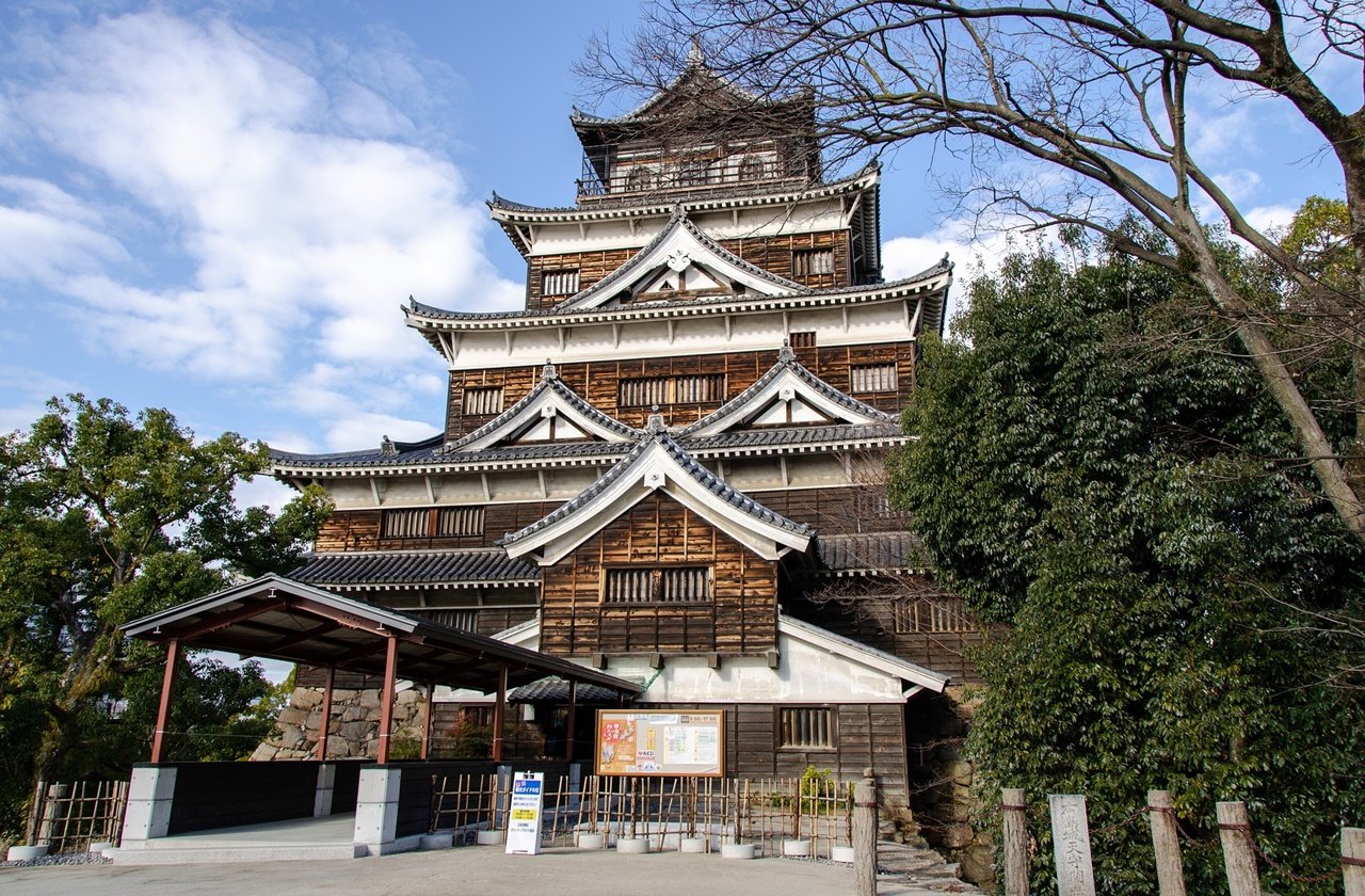 Wooden elements of the Hiroshima Castle tenshukaku