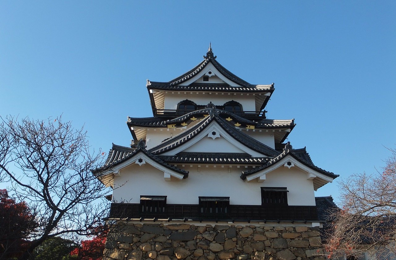 View of Hikone Castle complex