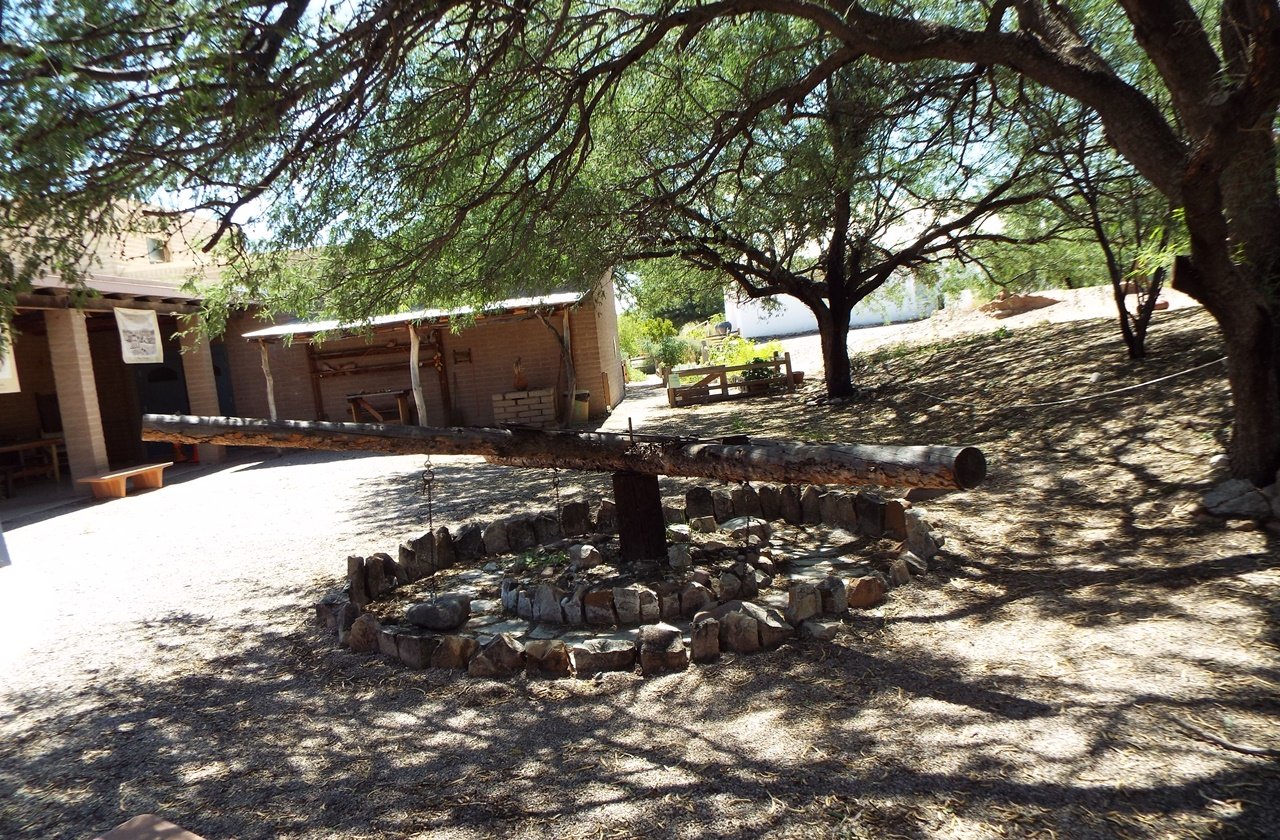 Ancient structures in Tubac Presidio State Historic Park