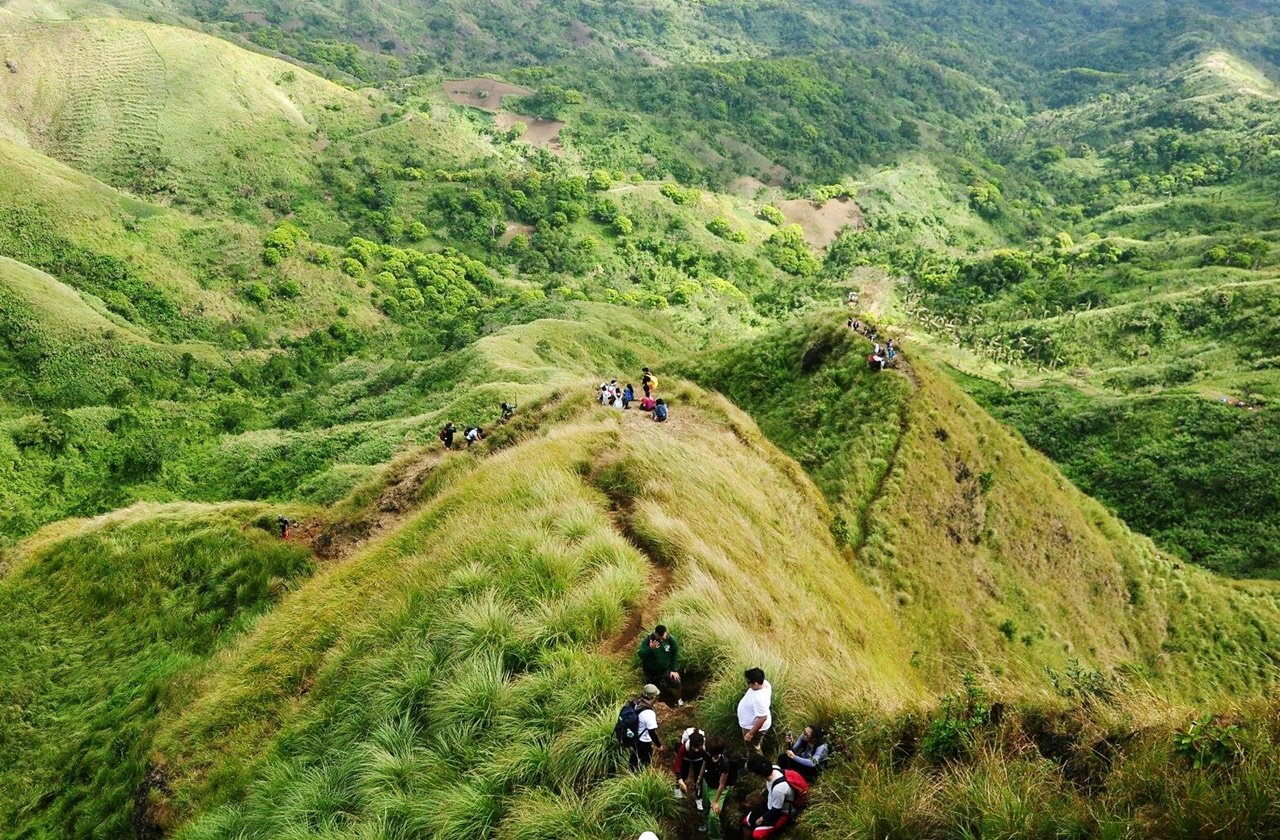 Top view of Mount Batulao trail