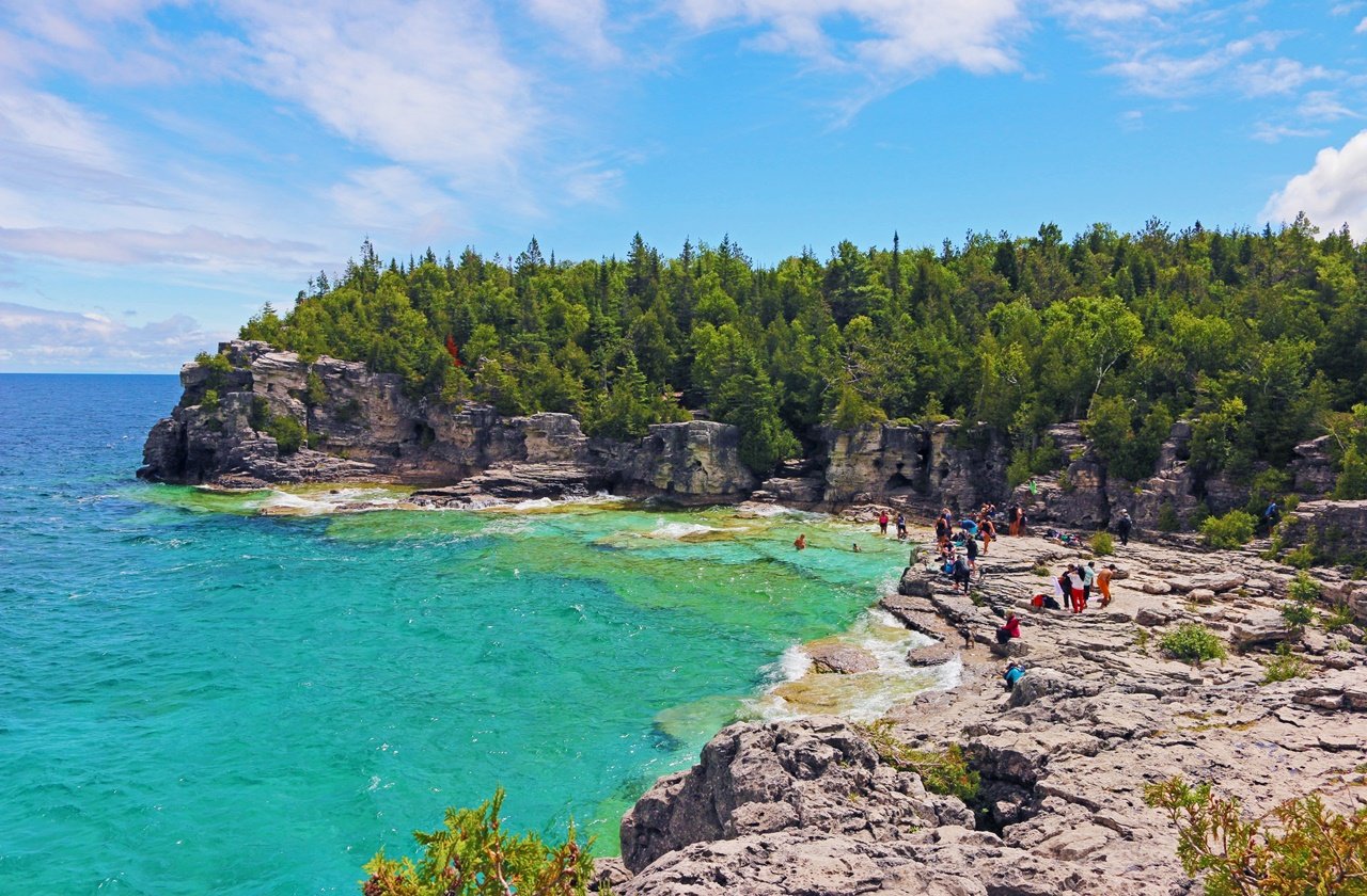 Visitors at Bruce Peninsula National Park