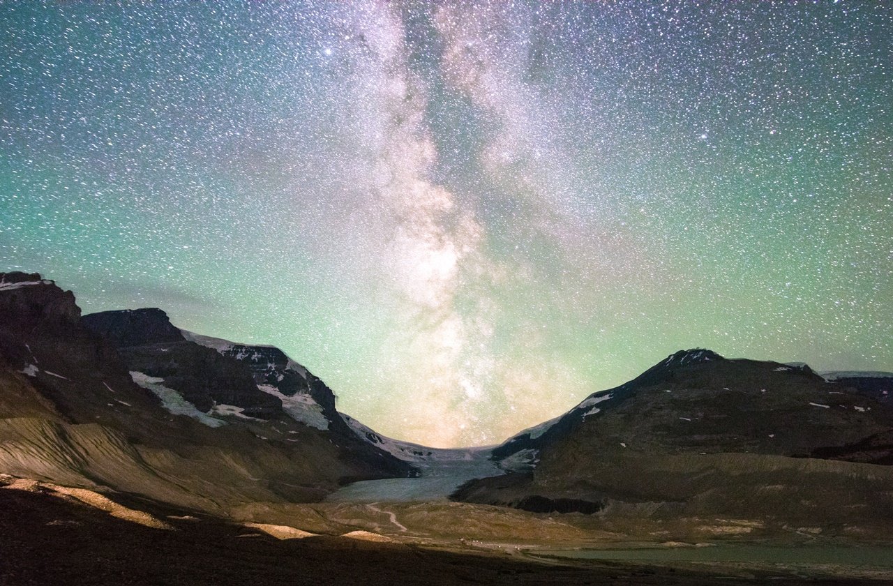 Night sky at Jasper National Park
