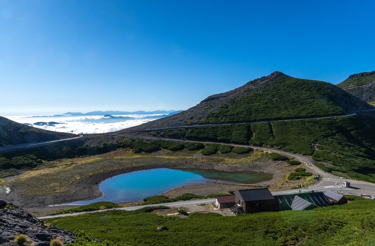 Lake along Mount Norikura