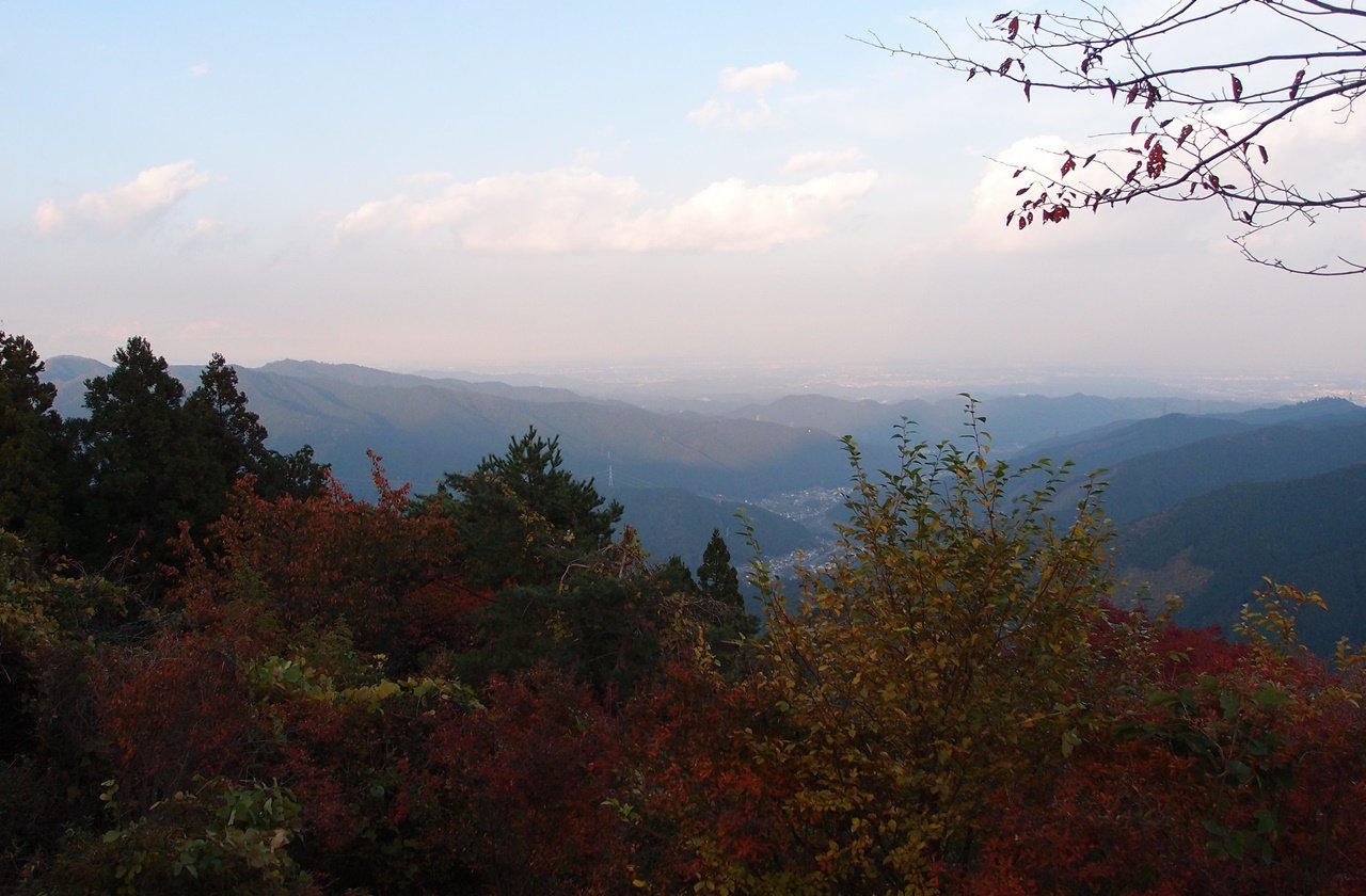 View of the neighboring mountains from Mount Mitake