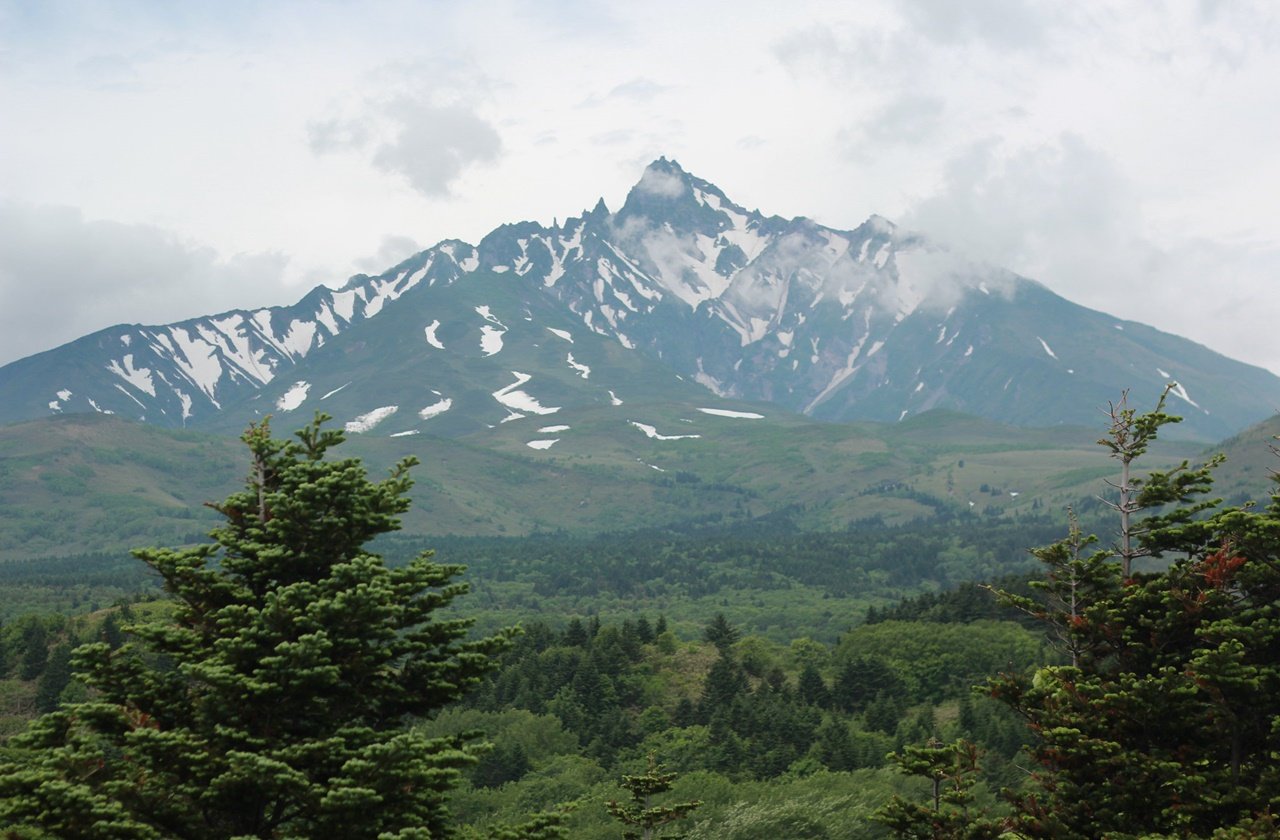 View of Mount Rishiri from the island