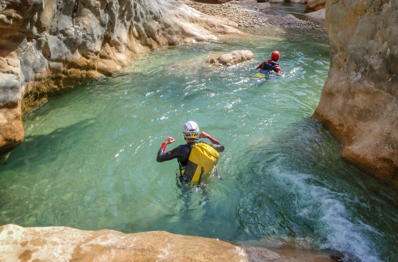 Sierra de Guara, Aragon Canyoning at Barranco Oscuros in Sierra de Guara