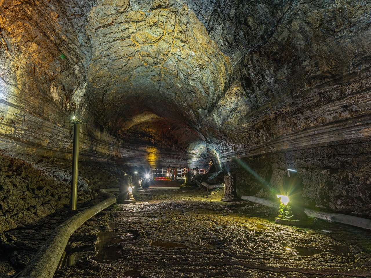 View from inside Manjanggul Cave