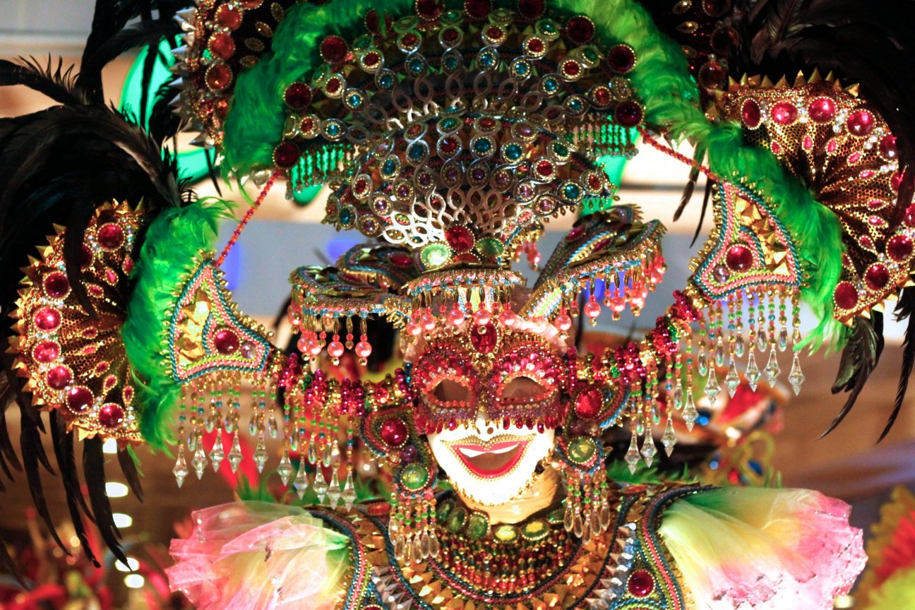 Venetian-style mask at one of the markets in Bacolod