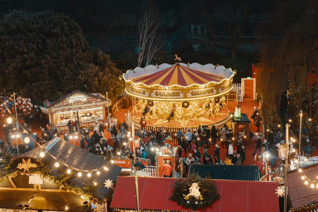 Christmas market in Edinburgh, United Kingdom