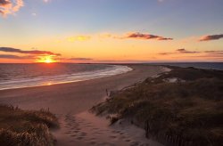 Sunset at Napatree Point Beach