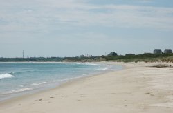Mansion Beach Pristine white sand shore of Mansion Beach