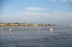 Easton's Beach View of Middletown from Easton's Beach