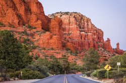 Highway leading to Sedona