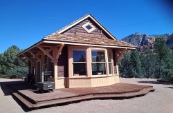 The restored telegraph office in Sedona