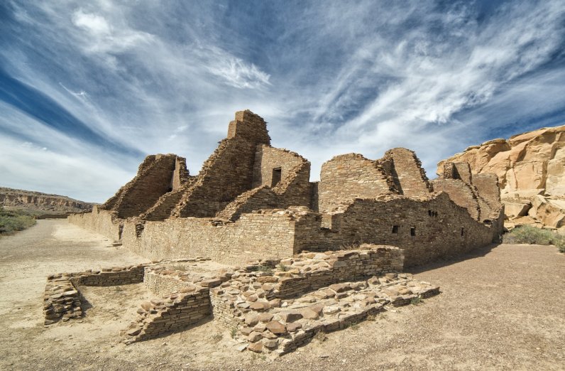 One of the ruins at Chaco Culture National Historical Park
