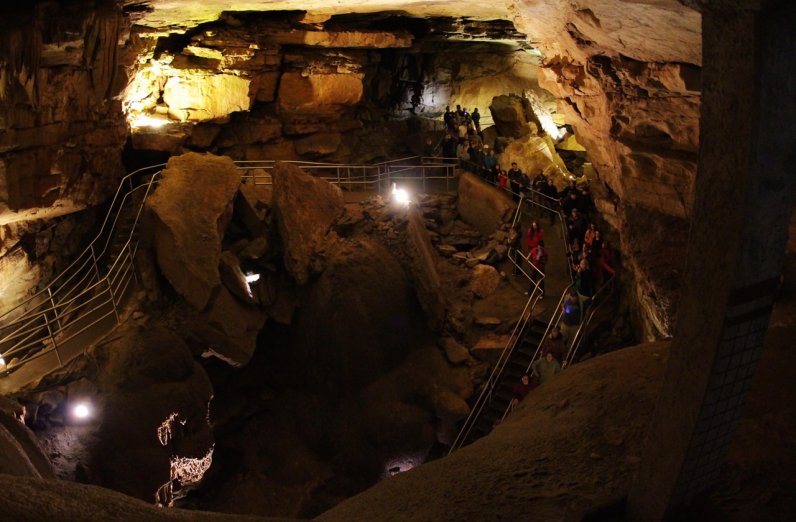 View inside Mammoth Cave National Park