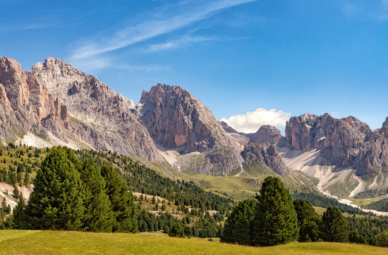 Dolomites, one of the mountains that make up the Italian Alps